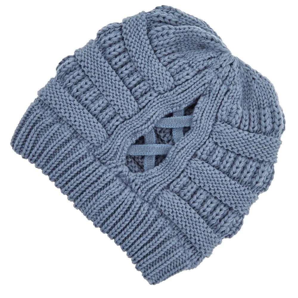 #D106 Criss Cross CC Beanie