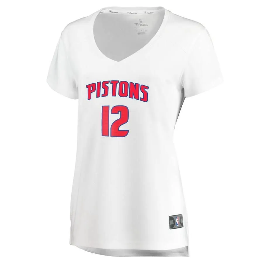 Detroit Pistons Tim Frazier Fanatics Branded Replica Fast Break Association Jersey Womens - White | Ireland Q0615X4