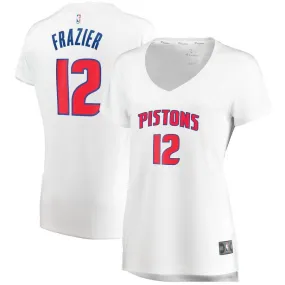 Detroit Pistons Tim Frazier Fanatics Branded Replica Fast Break Association Jersey Womens - White | Ireland Q0615X4