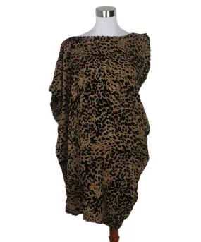 Dolce & Gabbana Animal Print Silk Dress sz 8