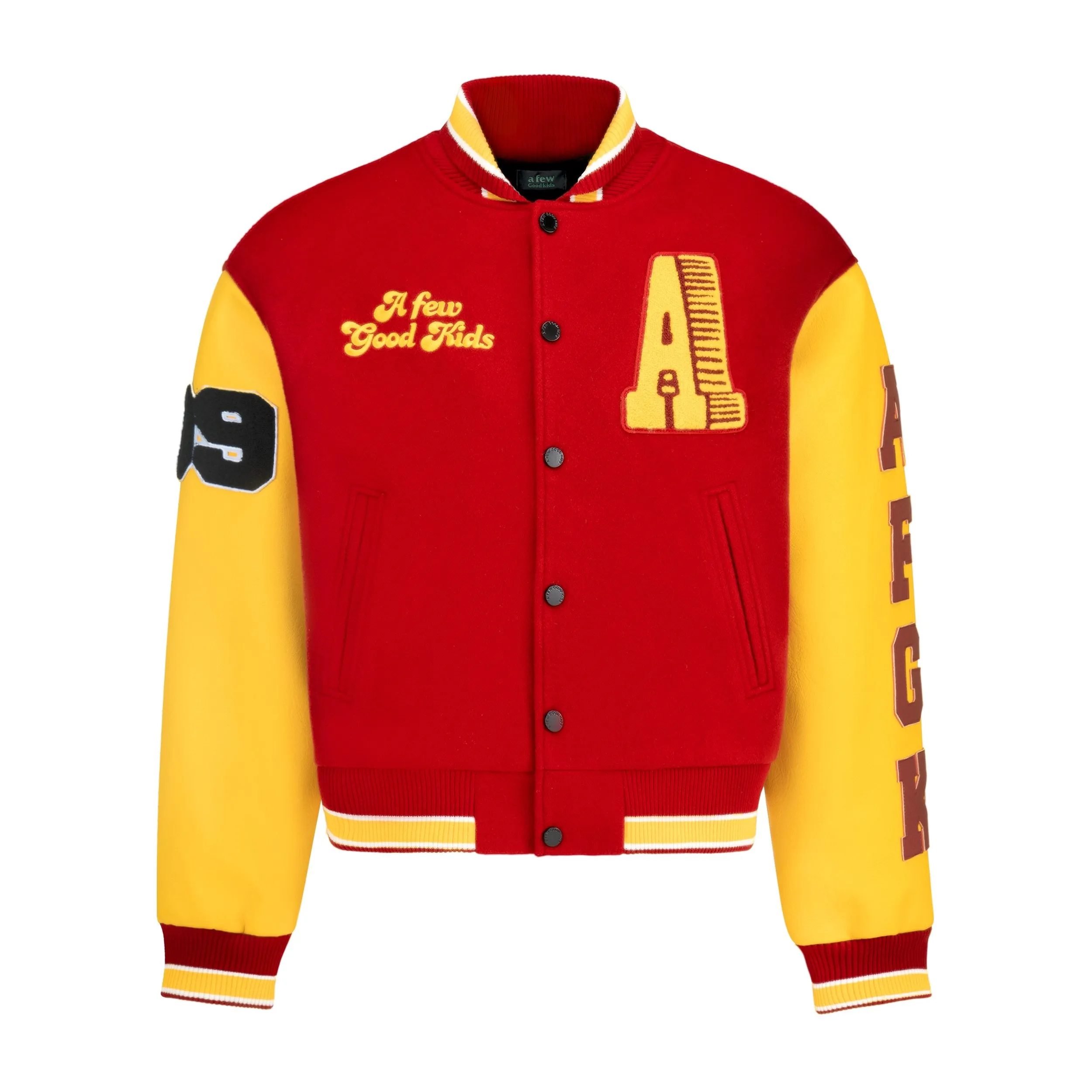 DONCARE (AFGK) "Number 99 Varsity Jacket" - RED