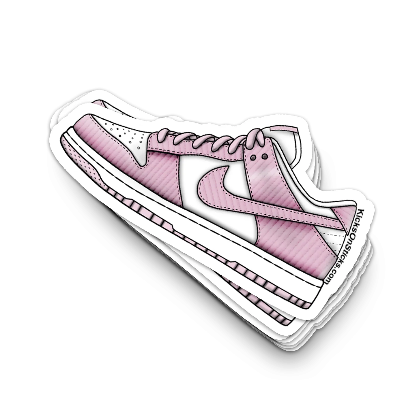 Dunk Low "Pink Corduroy" Sneaker Sticker