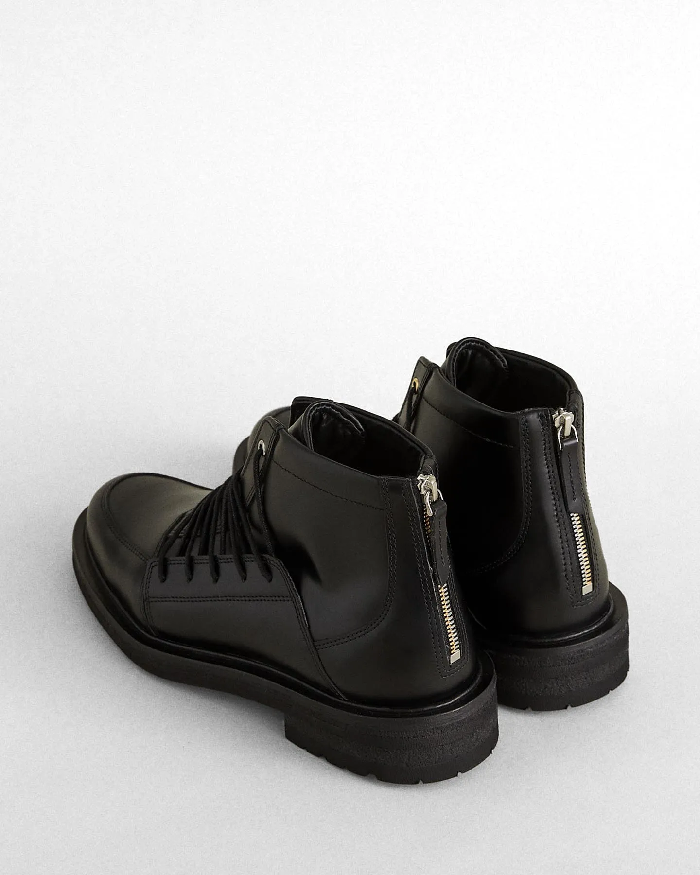 Eriksson Crepe Sole Leather Combat Boot