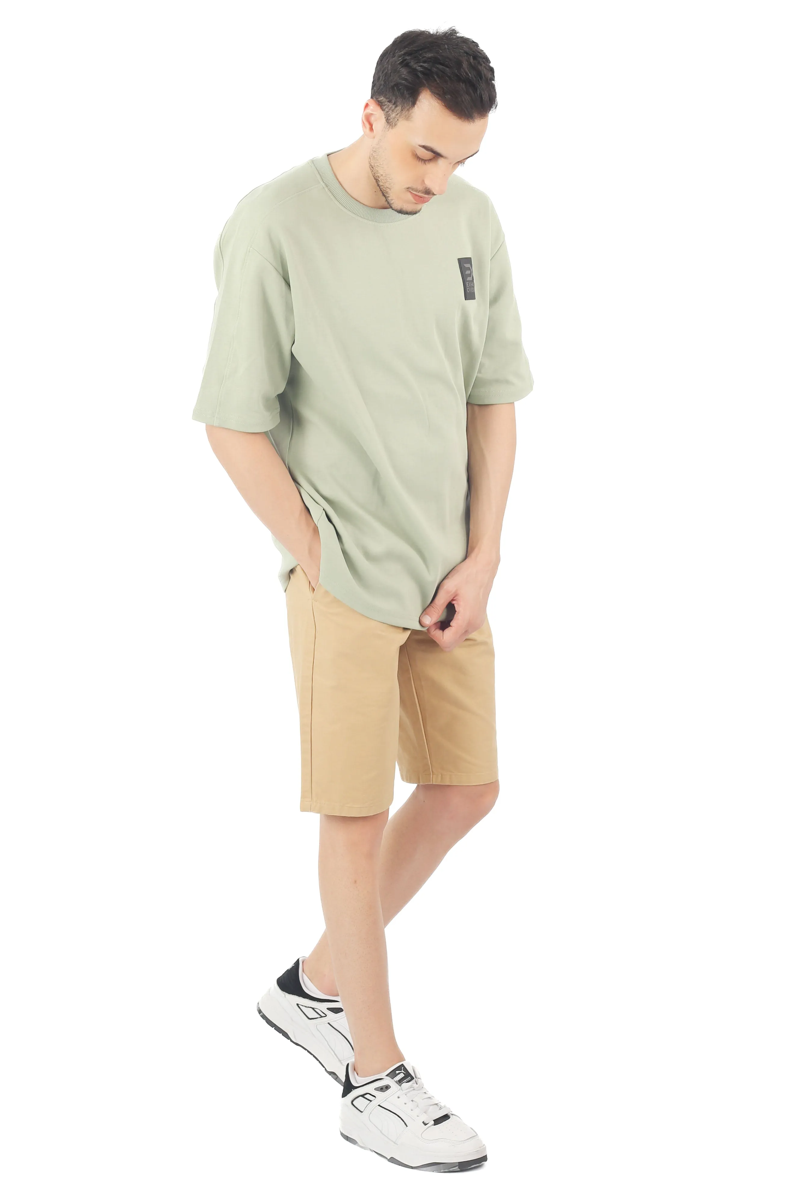 EXHAUST MEN'S CHINO SHORT PANTS [STRAIGHT CUT] 1653