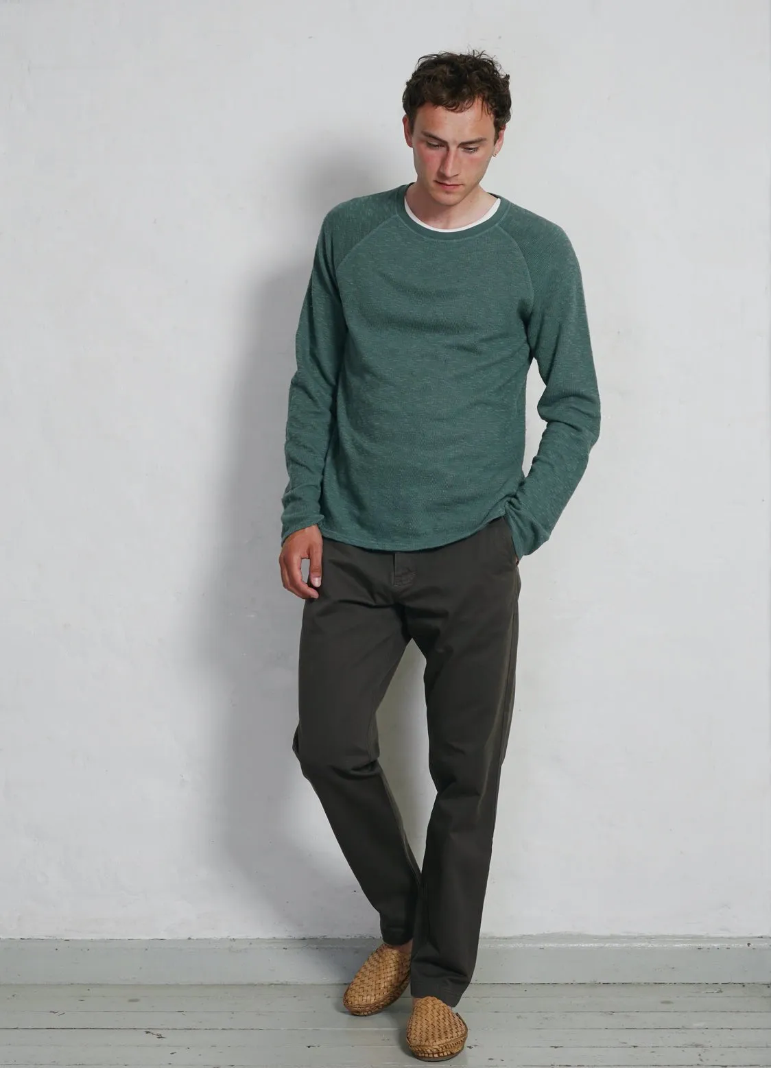 FELIX | Raglan Long Sleeve T-shirt | Eucalyptus