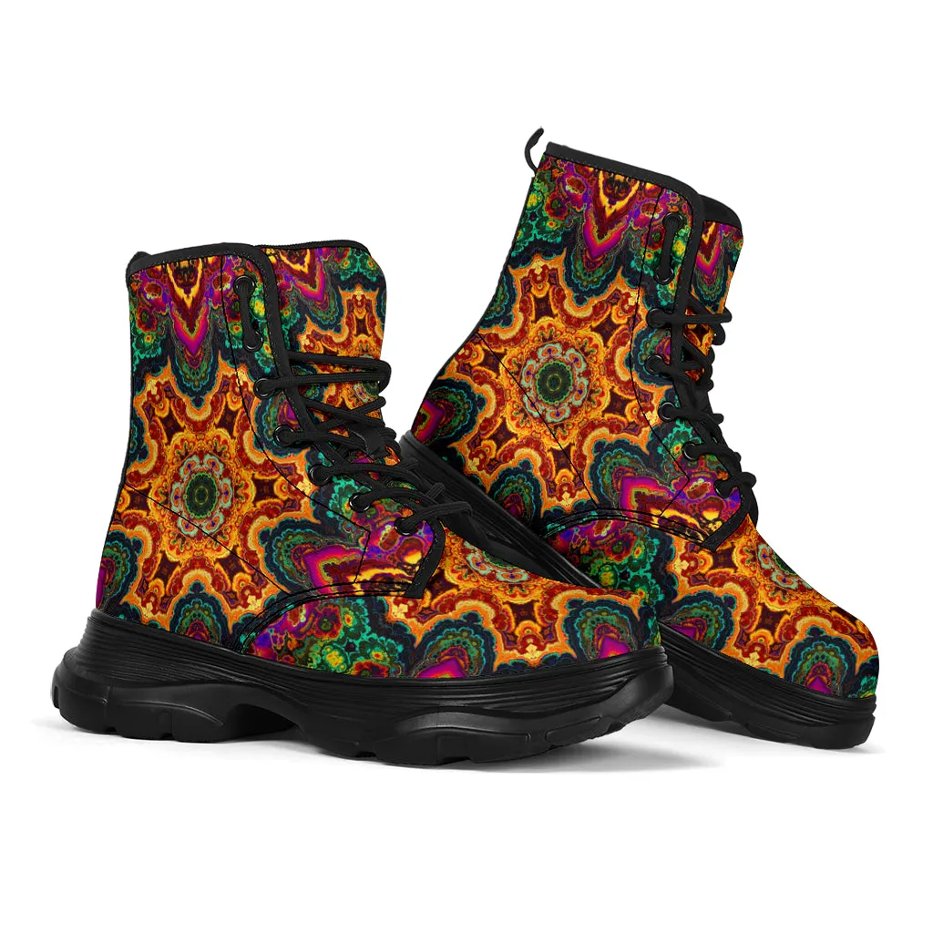 Fractal Flow Chunky Boots