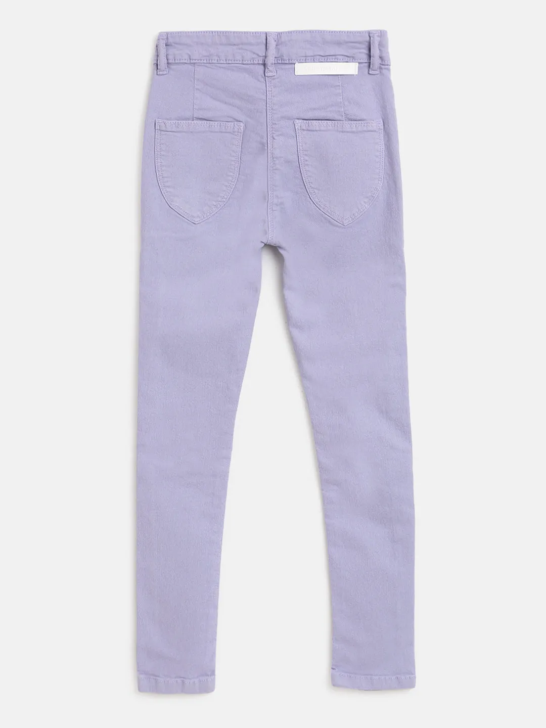 Girls Purple Skinny Fit Trouser