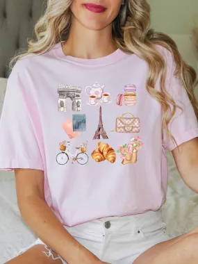 Glamfox - Paris Vibes Graphic Tee