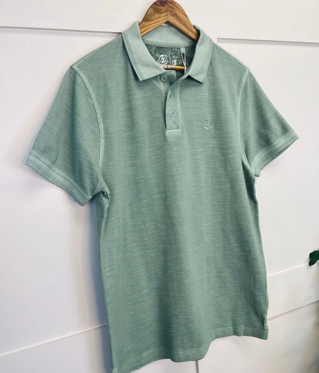 Green Men's TT Cotton Polo Shirt