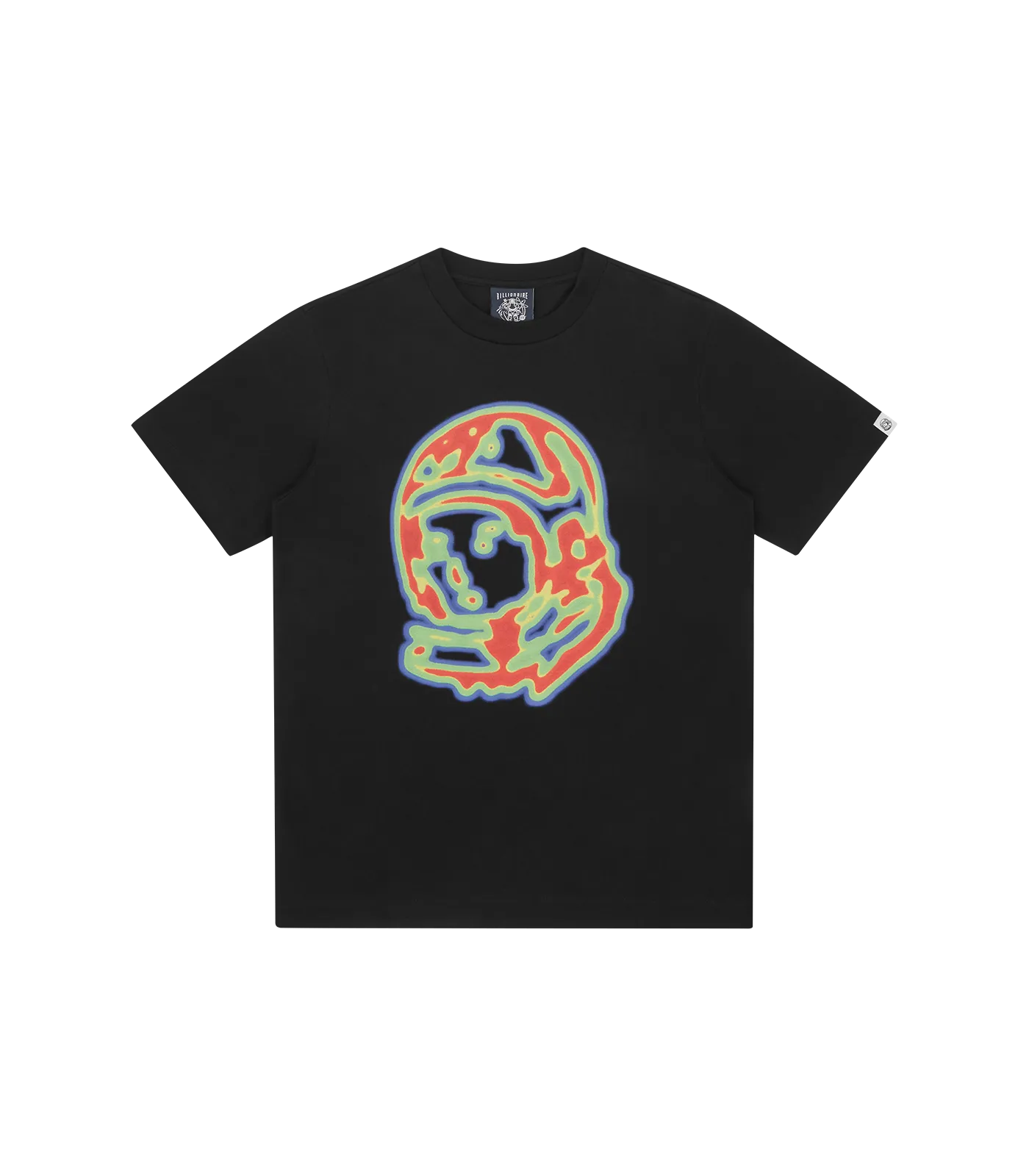 HEAT MAP HELMET LOGO T-SHIRT - BLACK