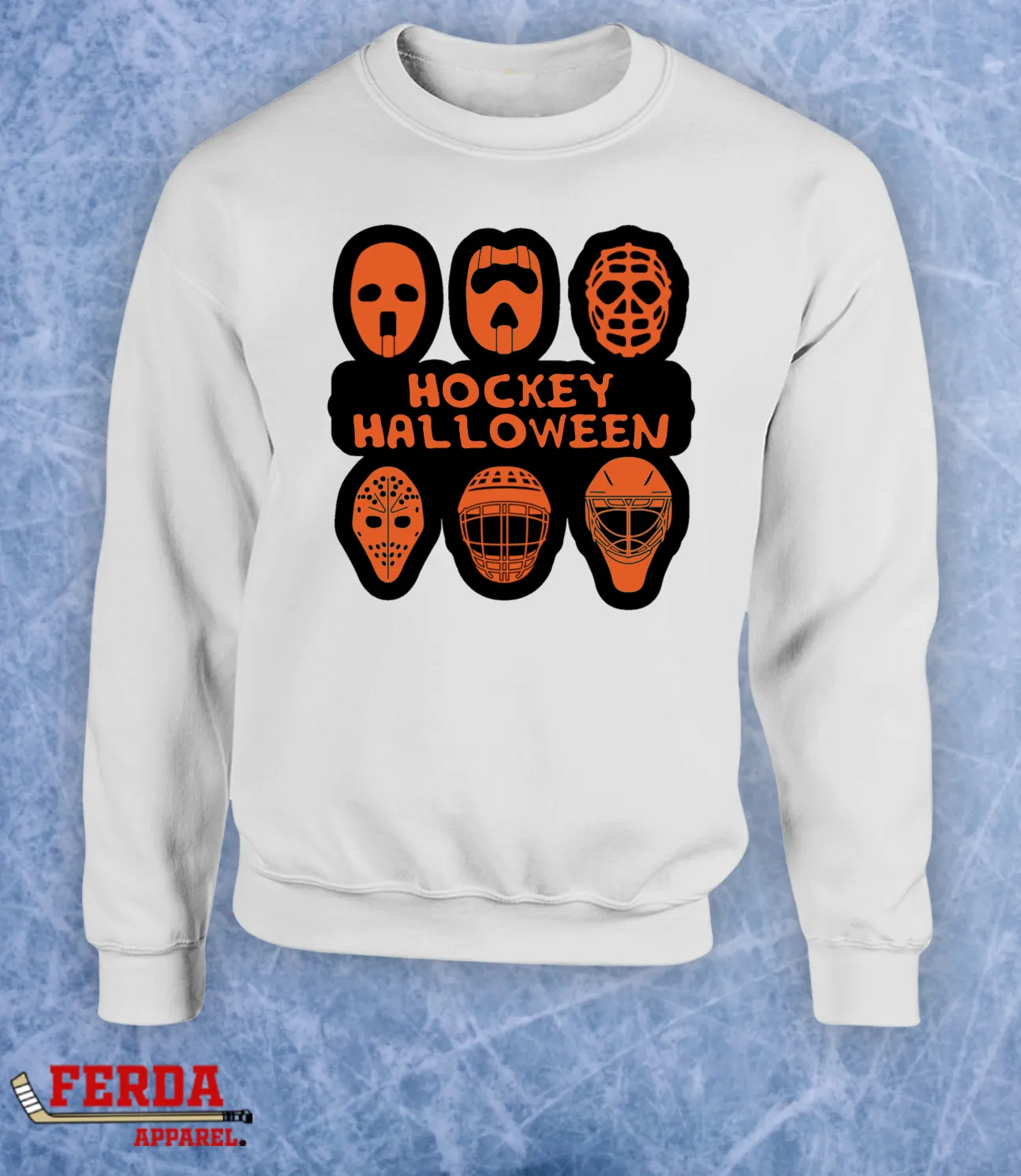 Hockey Halloween Goalie Masks Crewneck Sweater Hoodie FA84