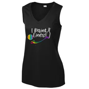 I Paint Lines | Women’s Sleeveless Athletic Shirt | 100% Polyester