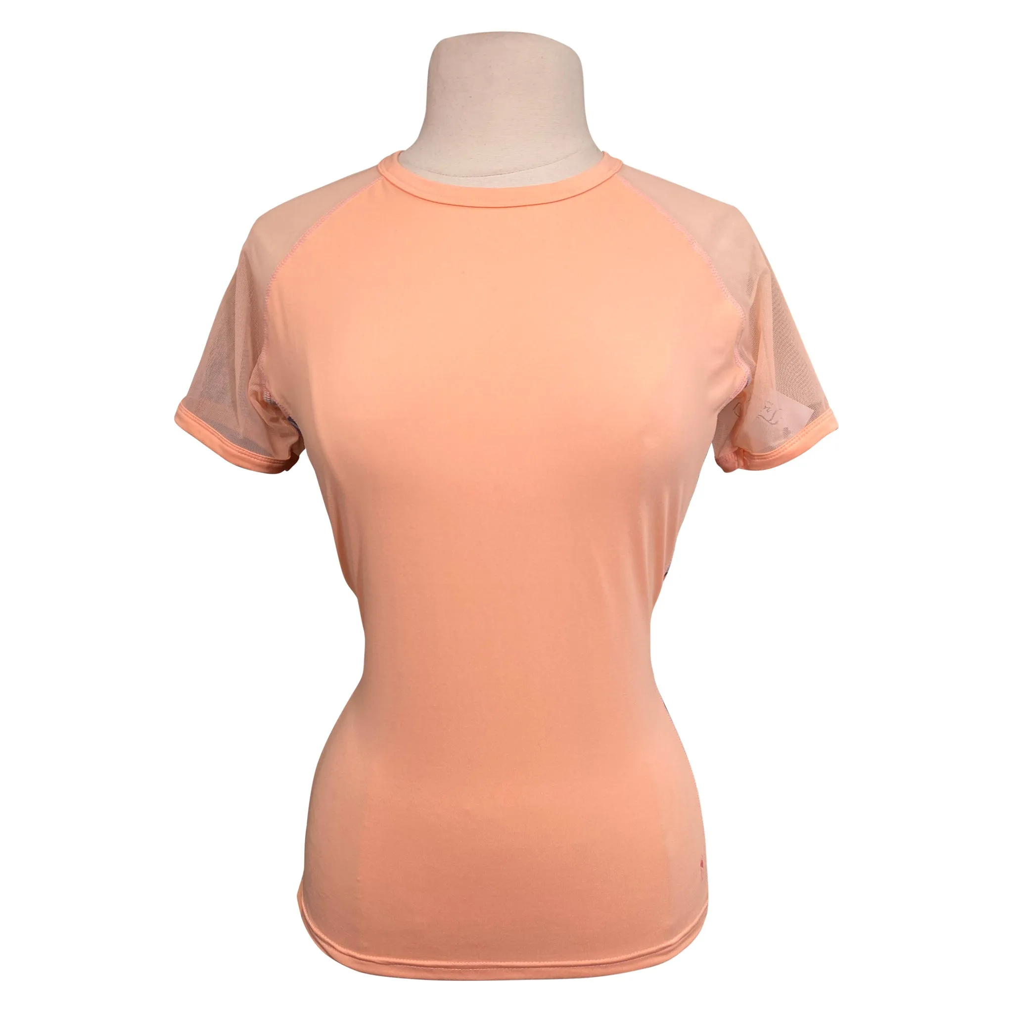 Irideon Short Sleeve Shirt in Peach Pony Camo - Women's Medium