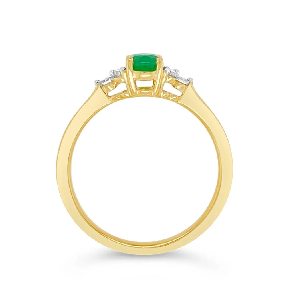 Irisa by Martin Binder Emerald & Diamond Accent Ring