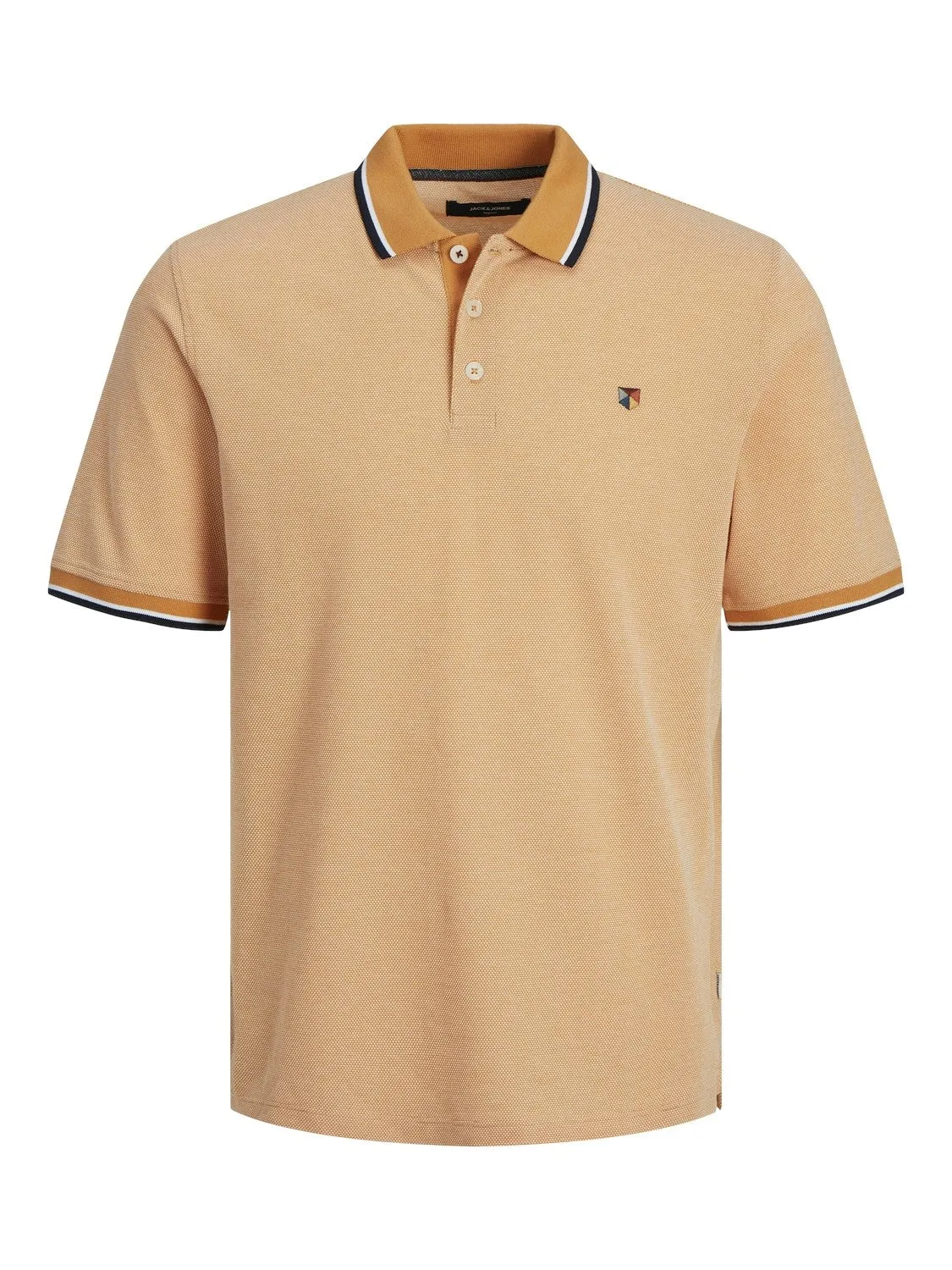 Jack & Jones Bluwin Regular Fit Short Sleeve Polo-GOLD