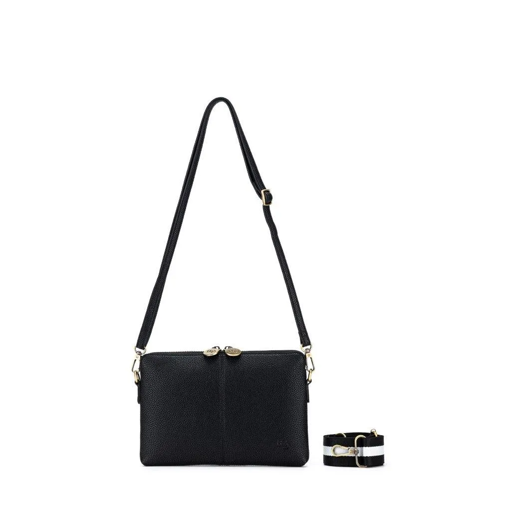 Kiara Black Crossbody/Clutch