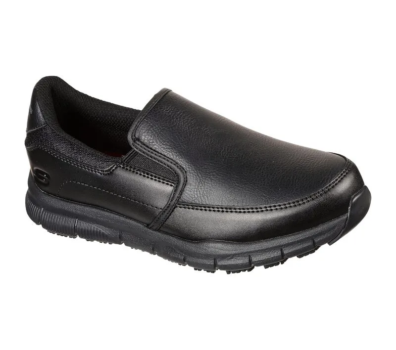 Ladies Skechers Work Slip on Shoes Slip Resistant Sole Memory Foam 77236 BLK sale