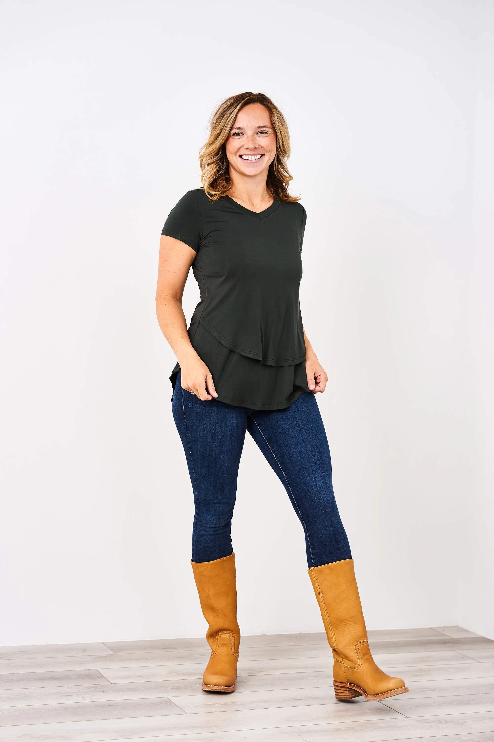 Latched Mama V-Neck Nursing Tee 2.0 - Final Sale