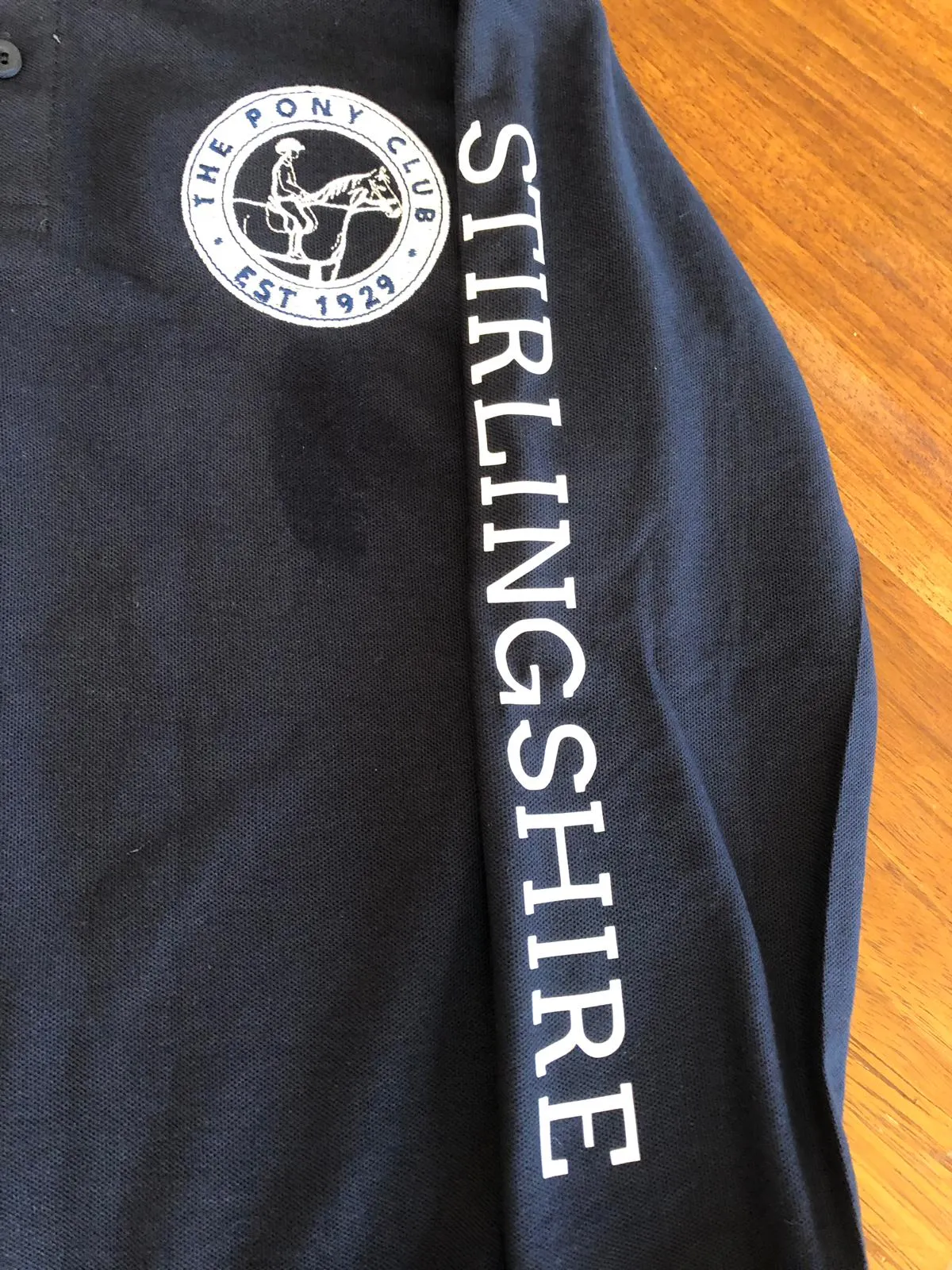 Linlithgow & Stirlingshire Pony Club Unisex Long Sleeved Polo Shirt