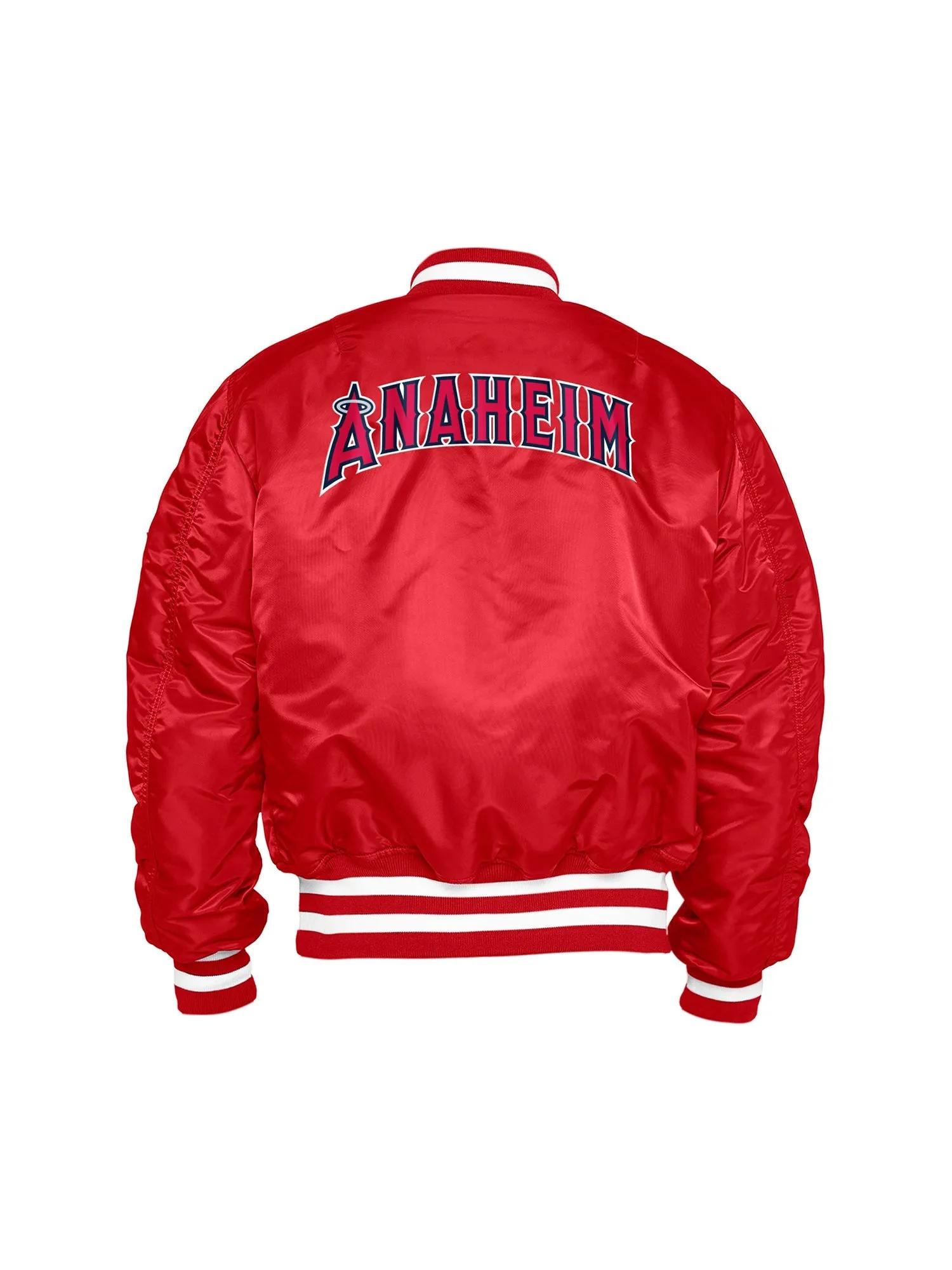 LOS ANGELES ANGELS X ALPHA X NEW ERA MA-1 BOMBER JACKET