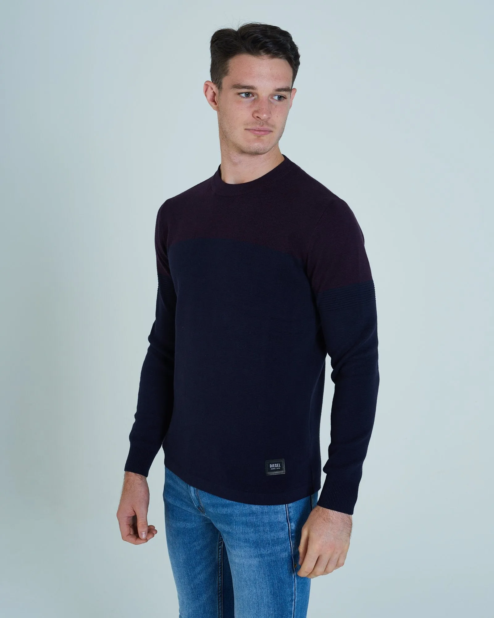 Lugh Crew Neck Plum Perfect/Navy