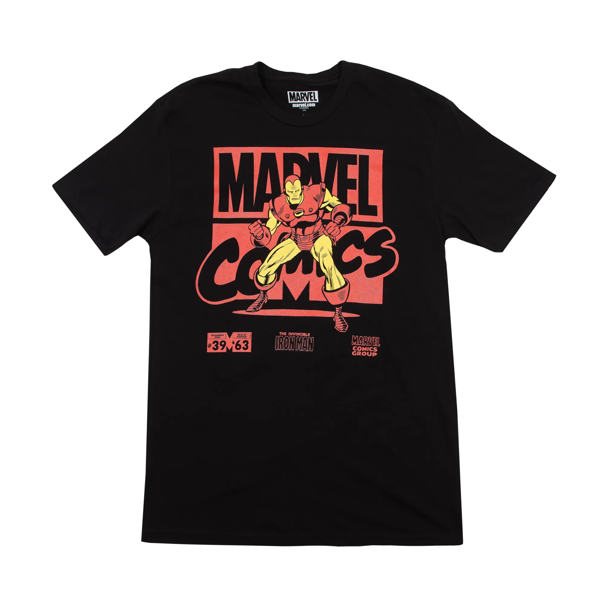 Marvel Comics Iron Man Black Tee