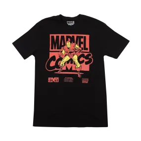 Marvel Comics Iron Man Black Tee