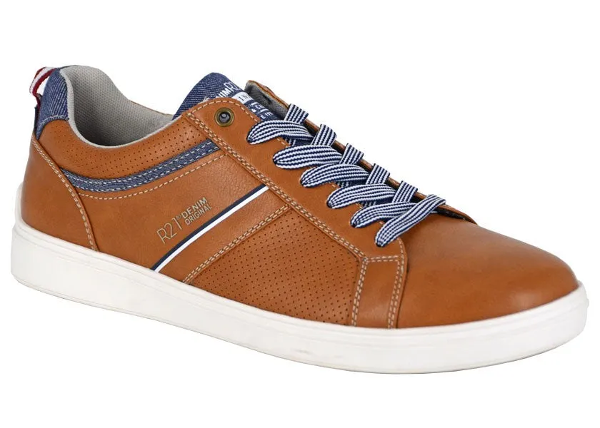 Mens Smart Tan Trainers  Soft Comfort Value R21