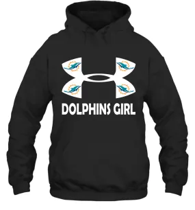 Miami Dolphins Girl Under Armour Football Hoodies