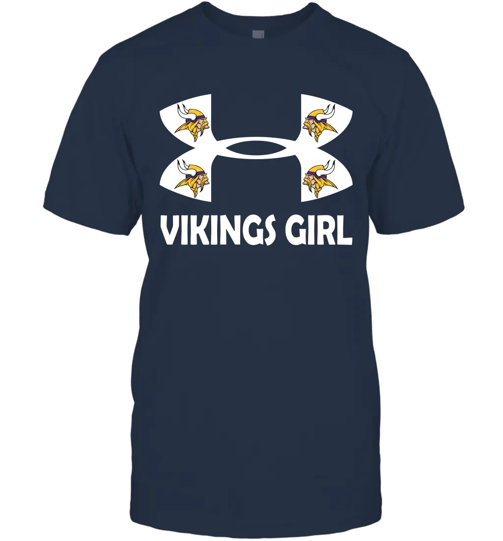 Minnesota Vikings Girl Under Armour Football T-Shirt