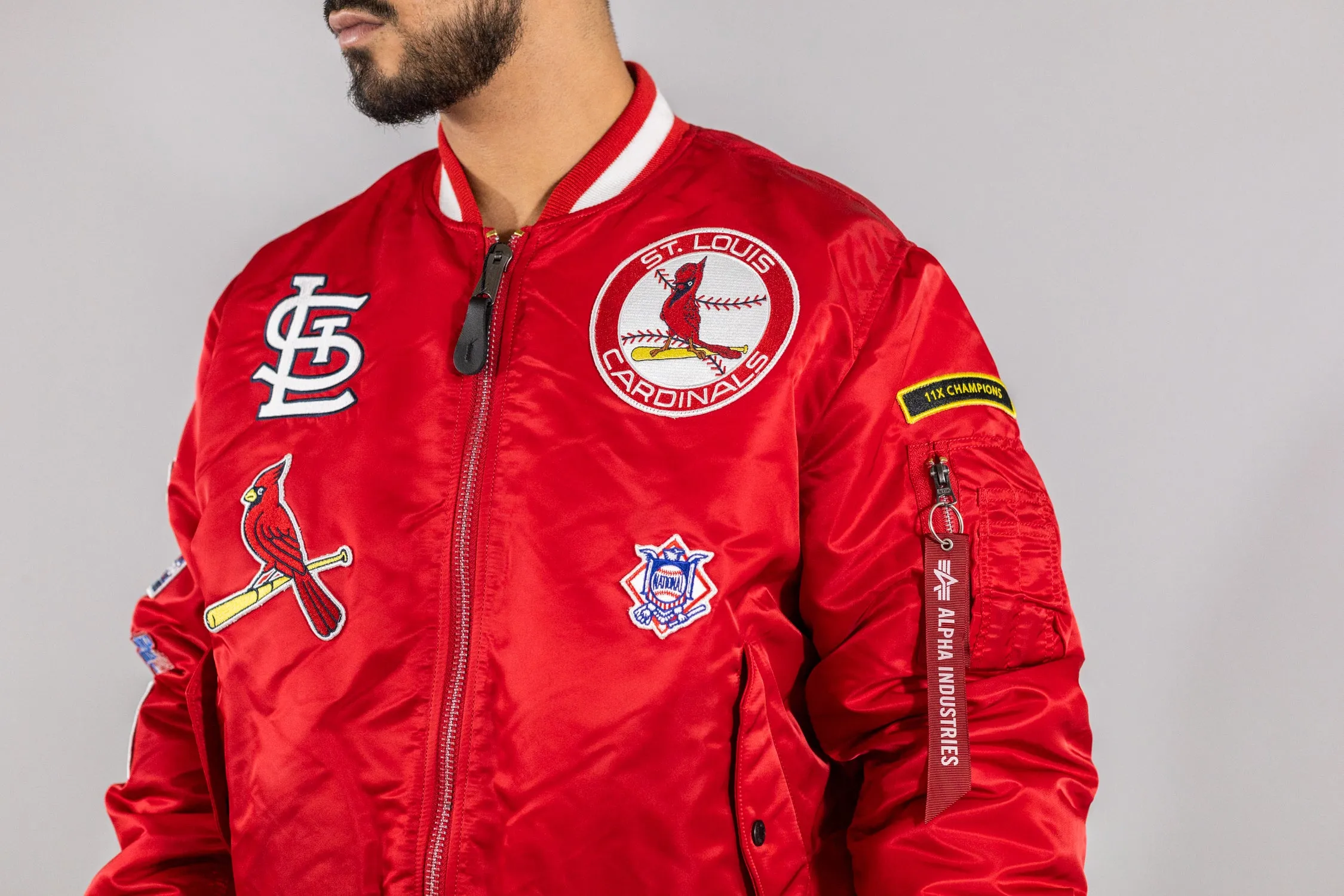 New Era Alpha Industries X St. Louis Cardinals Reversible Jacket