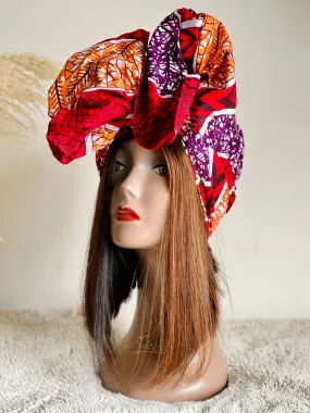 New In African Ankara Print Headwrap/Headtie - Arielle