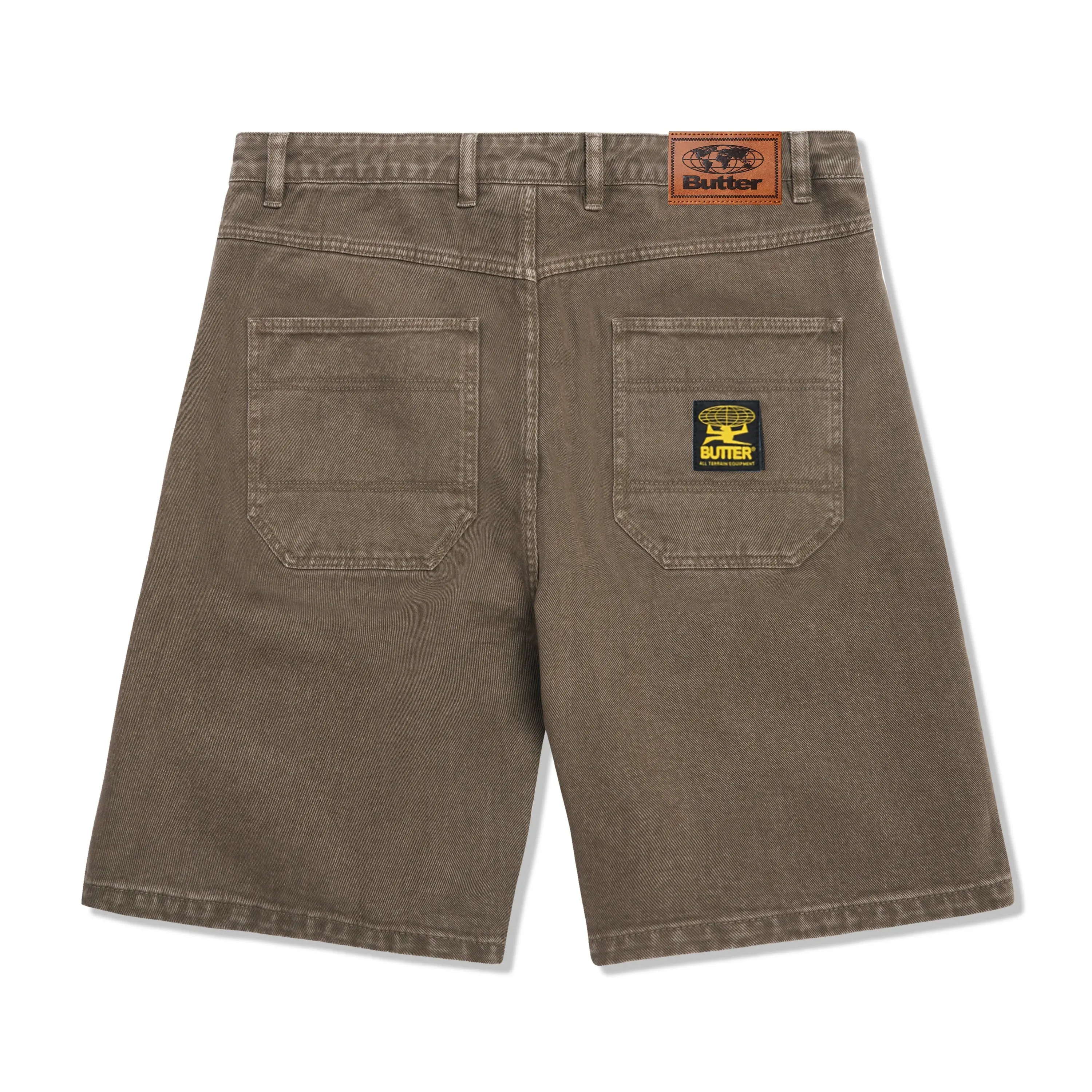 Patch Pocket Denim Shorts, Sandalwood