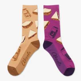 Peanut Butter & Jelly Men's & Women's Crew Socks