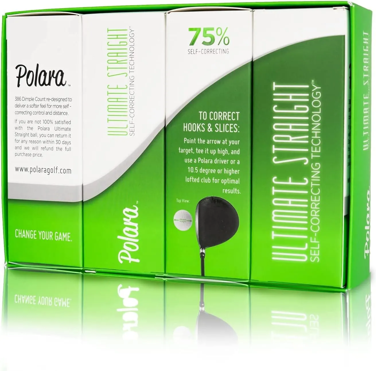 Polara US - Ultimate Straight - 75% Self Correcting Golf Balls