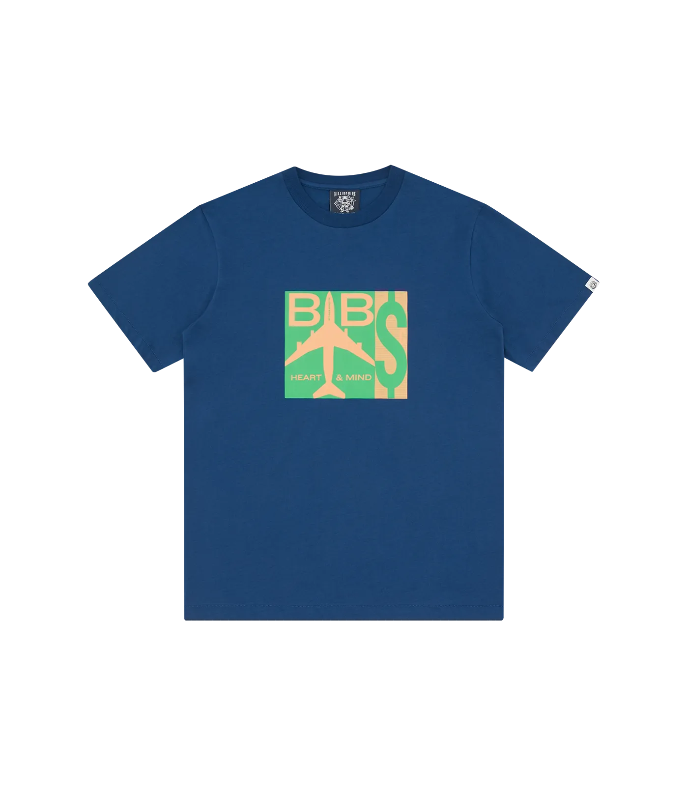 POSTAGE STAMP T-SHIRT - NAVY