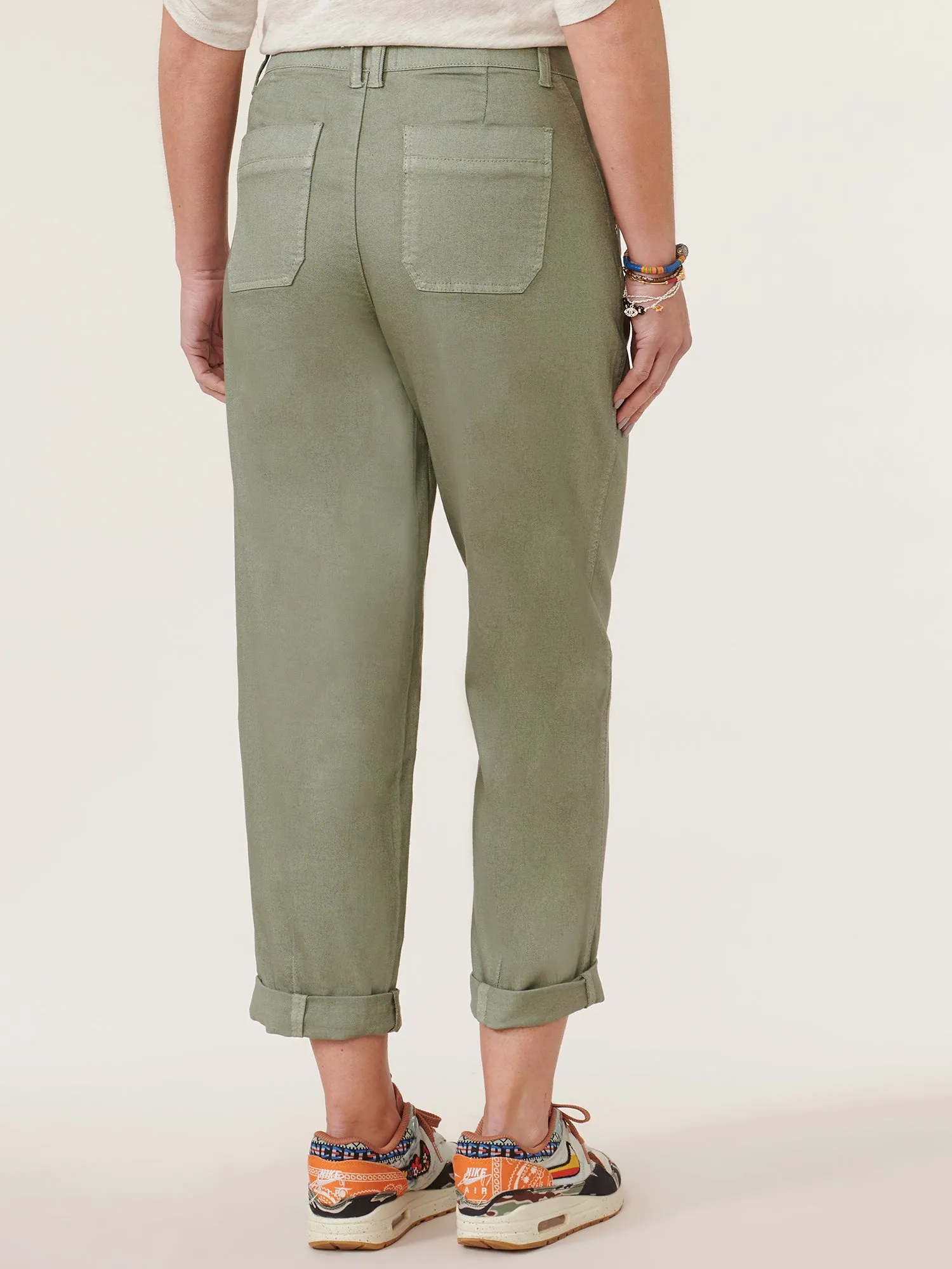 "Ab"solution® Skyrise Pleat Front Tapered Utility Pants