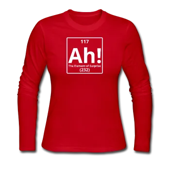 "Ah! The Element of Surprise" - Women's Long Sleeve T-Shirt