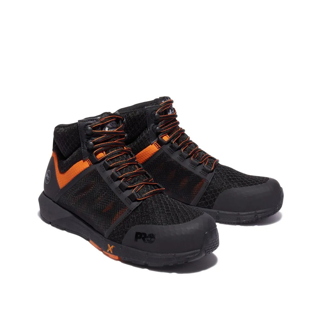 Radius Composite-Toe Work Boot Black/Orange