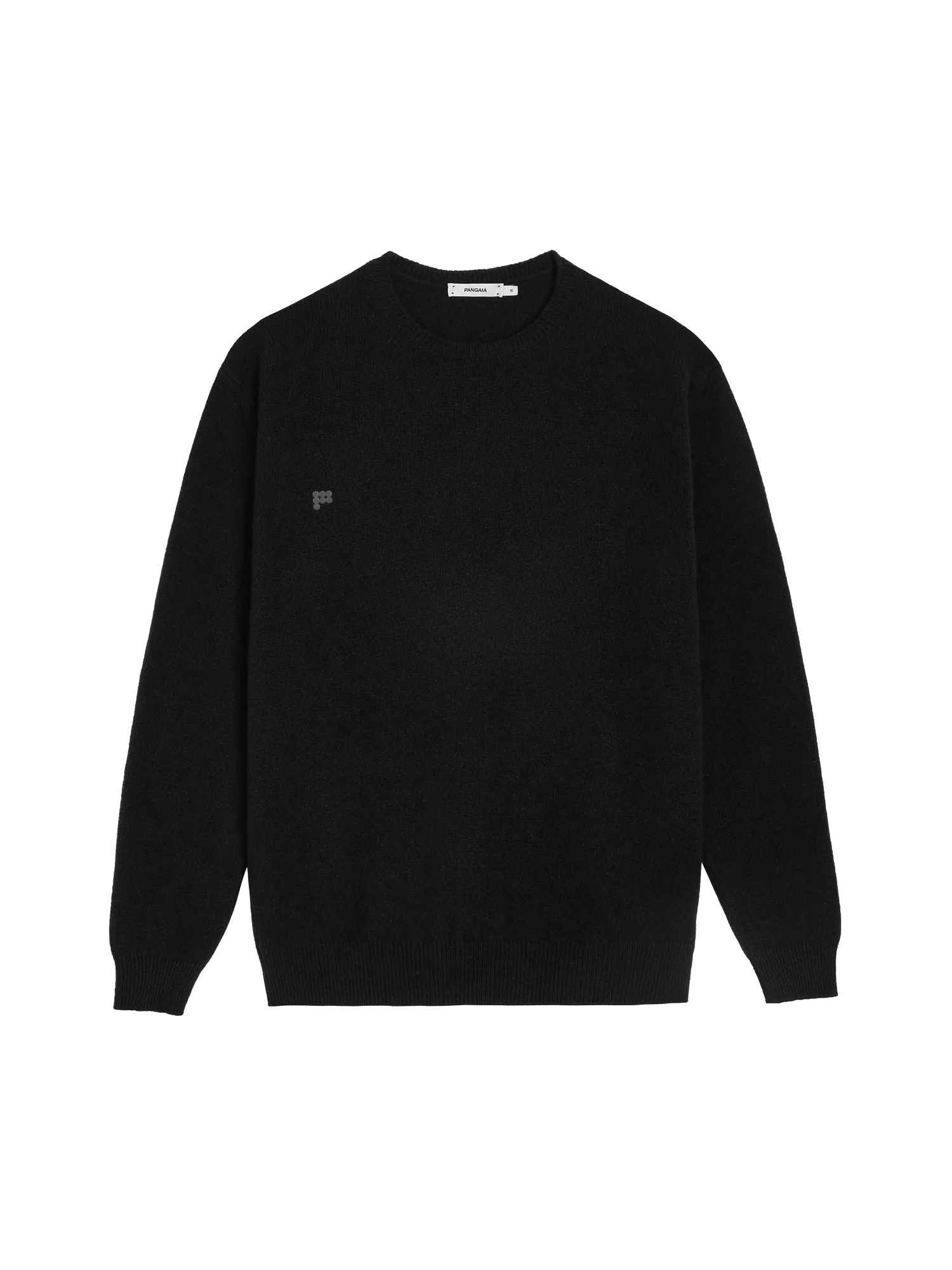 Recycled Cashmere Crewneck Sweatshirt—black