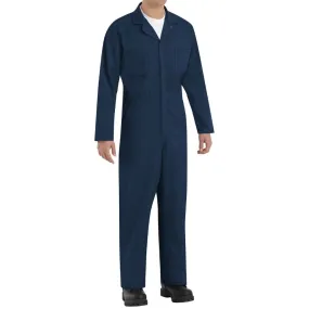 Red Kap Men's Twill Action Back Coverall with Chest Pockets CT10NV/CT10NV OS - Navy