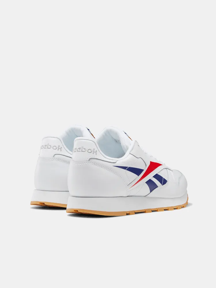 Reebok Classic Leather MU - White / Scarlet / Phantom Blue