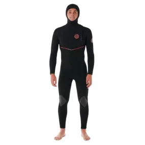 Rip Curl Mens Flashbomb Fusion 5/4 Chest Zip Hooded Wetsuit