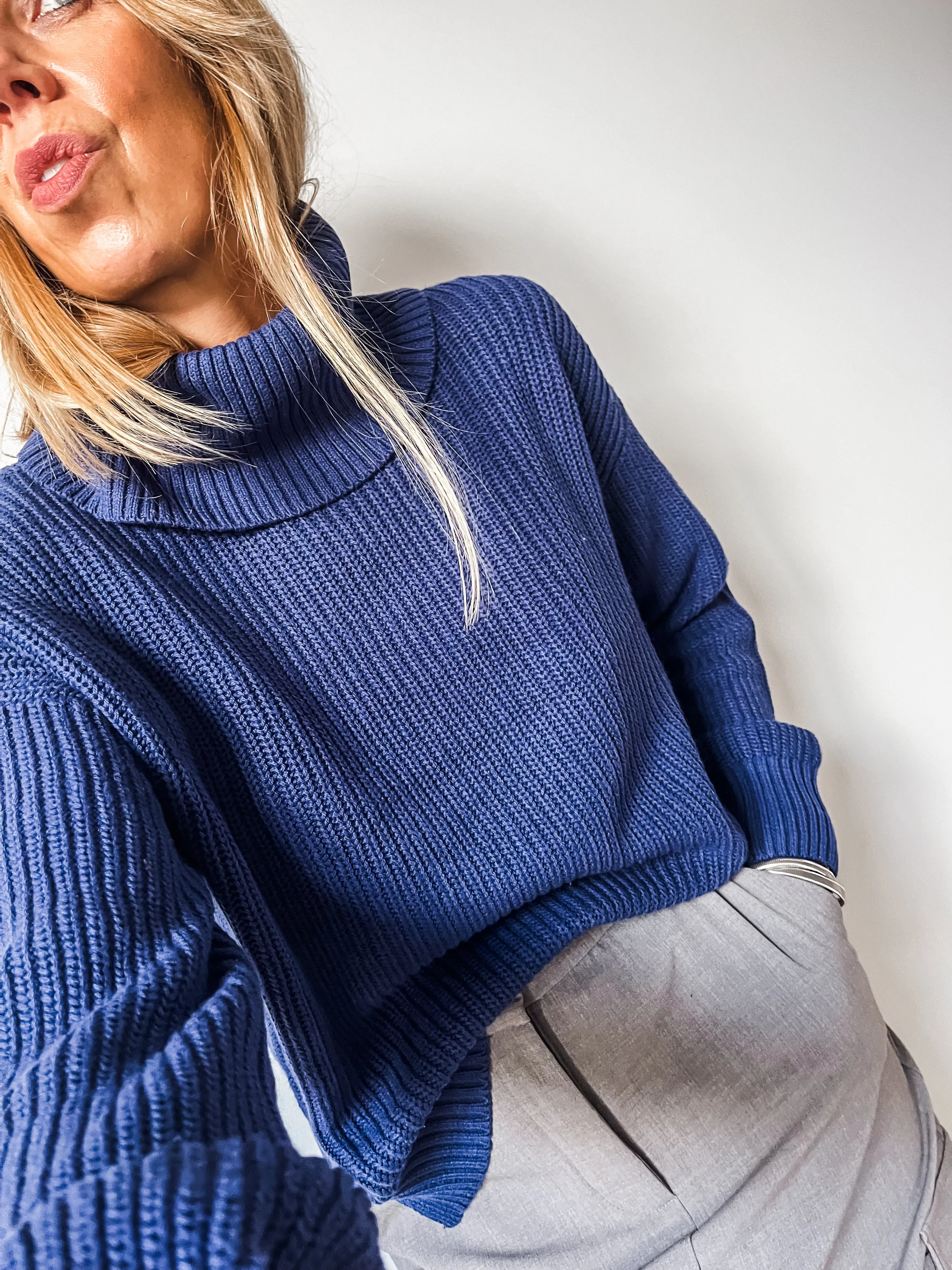 Saint Tropez Cloudy Roll Neck Jumper PREMIUM BRAND