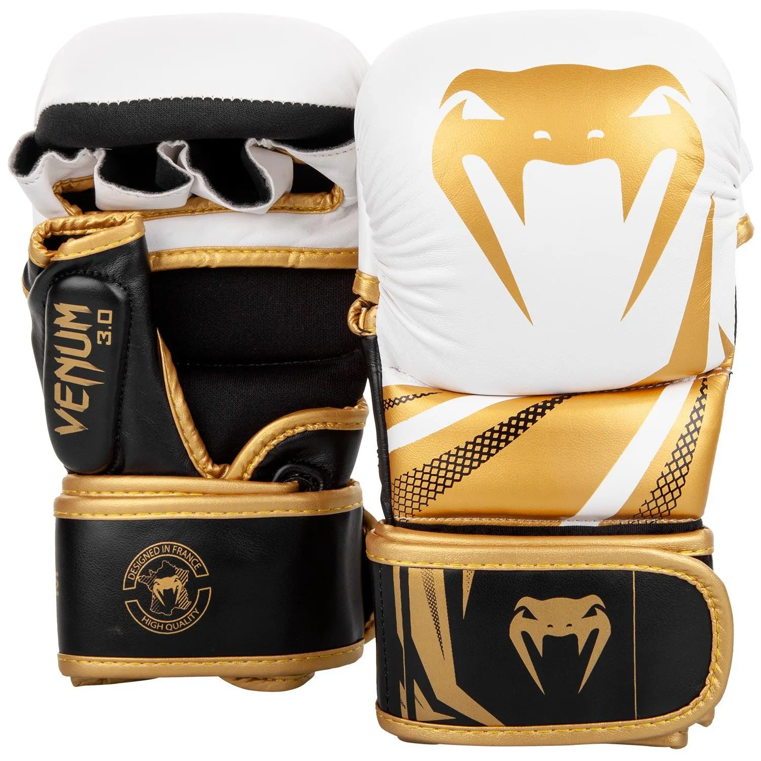 Sparring Gloves Venum Challenger 3.0 - White/Black/Gold