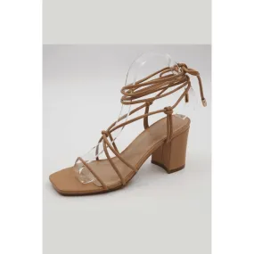 Strappy Block Heel- Camel