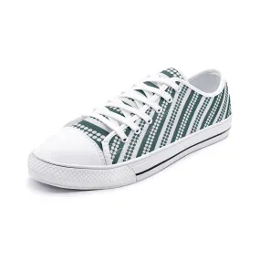 Striped Unisex Low Top Canvas Shoes