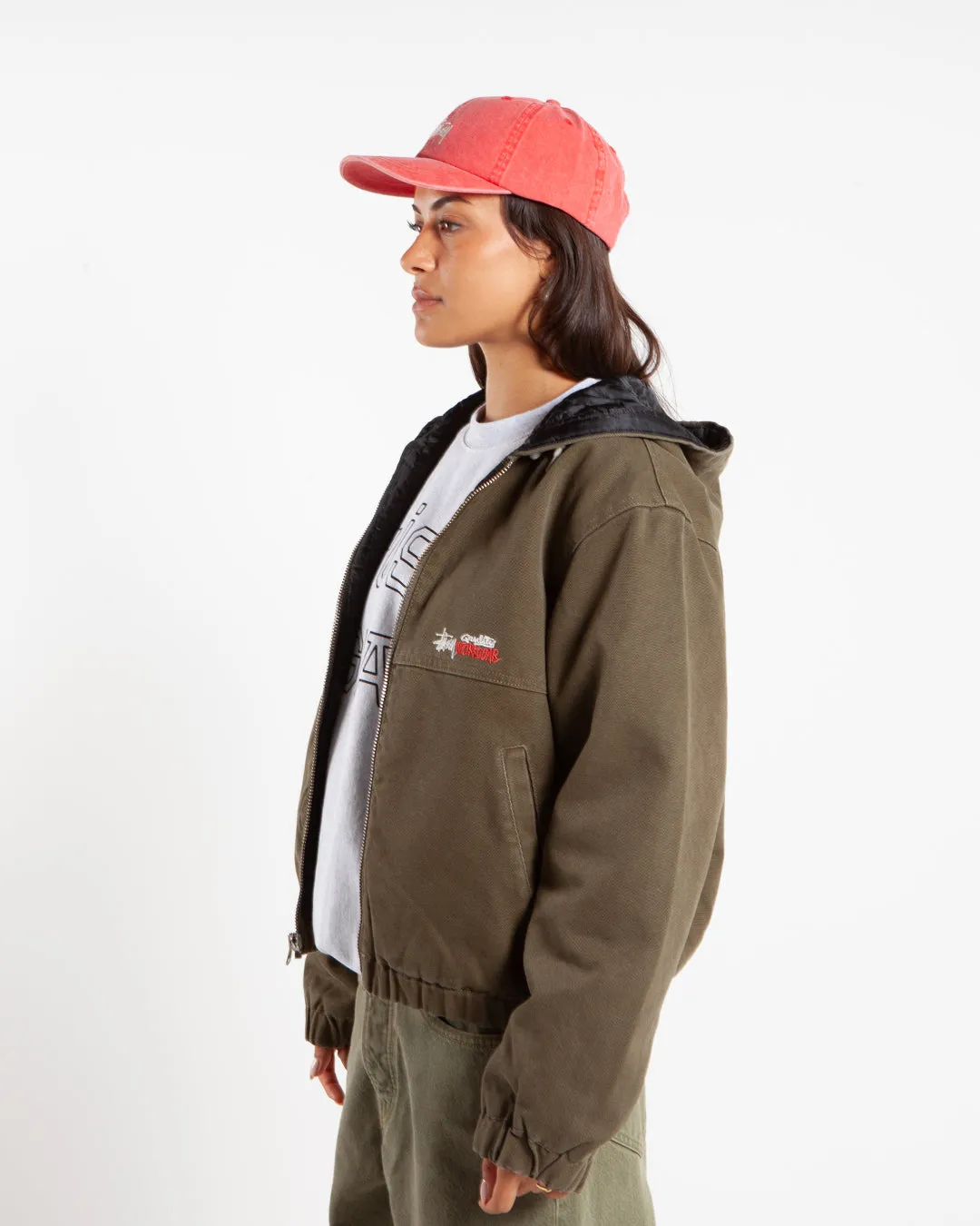 Stüssy Canvas Insulated Work Jacket Olive