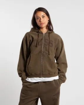 Stüssy Faded Graphic Zip Hood Olive