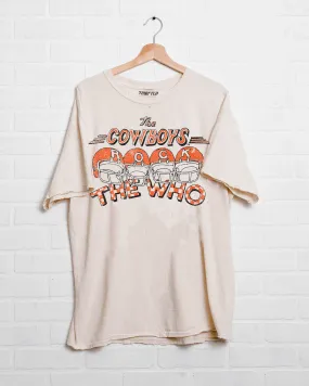 The Who OSU Cowboys Rock Off White Thrifted Tee